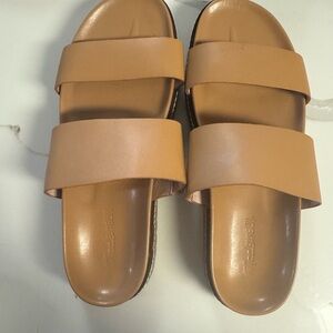 Madewell Tan Charley Double Sandals - WORN ONCE